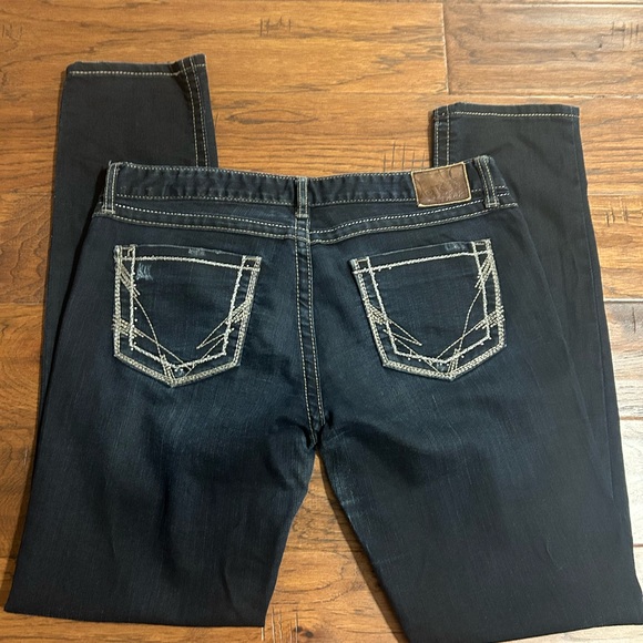 Woman's High waisted casual BKE Indigo Denim Jeans 31X32 - Picture 2 of 3